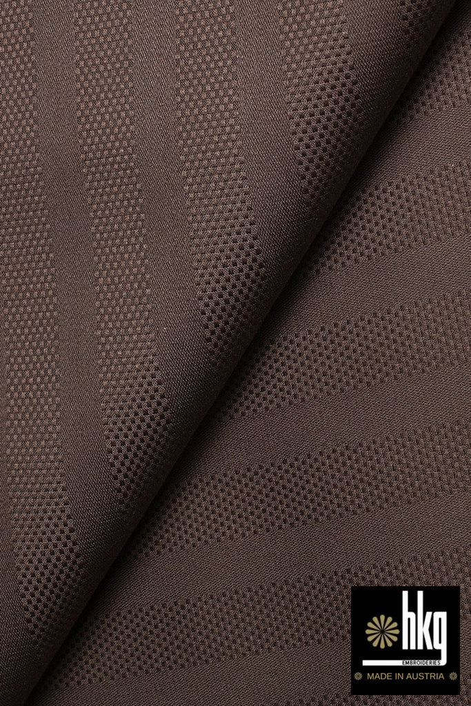 HKG093-CHO – HKG Atiku Swiss Voile – Choco (5 yards)