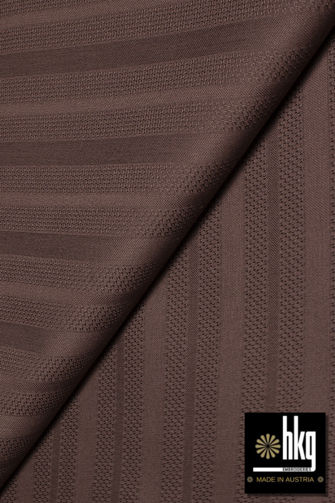 HKG099-CHO – HKG Atiku Swiss Voile – Choco (5 yards)