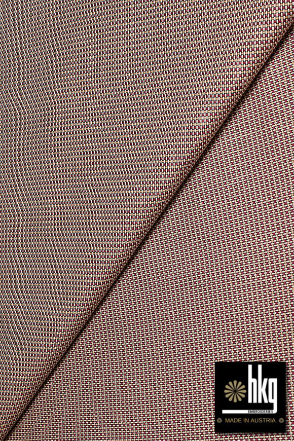 HKG127-PCW – HKG Swiss Voile – Peach & Wine (5 yards)
