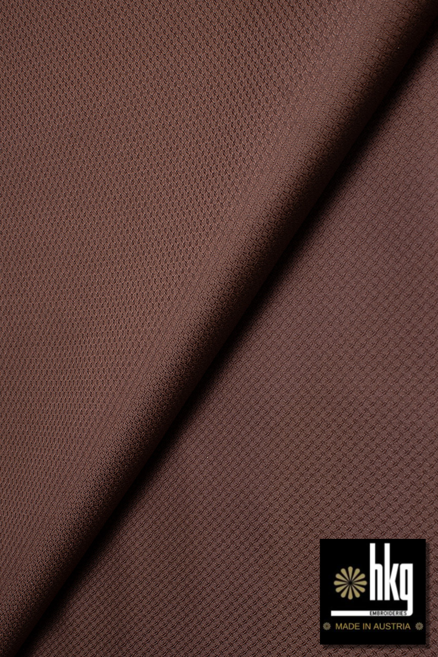 HKG128-CHO – HKG Swiss Voile – Choco (5 yards)