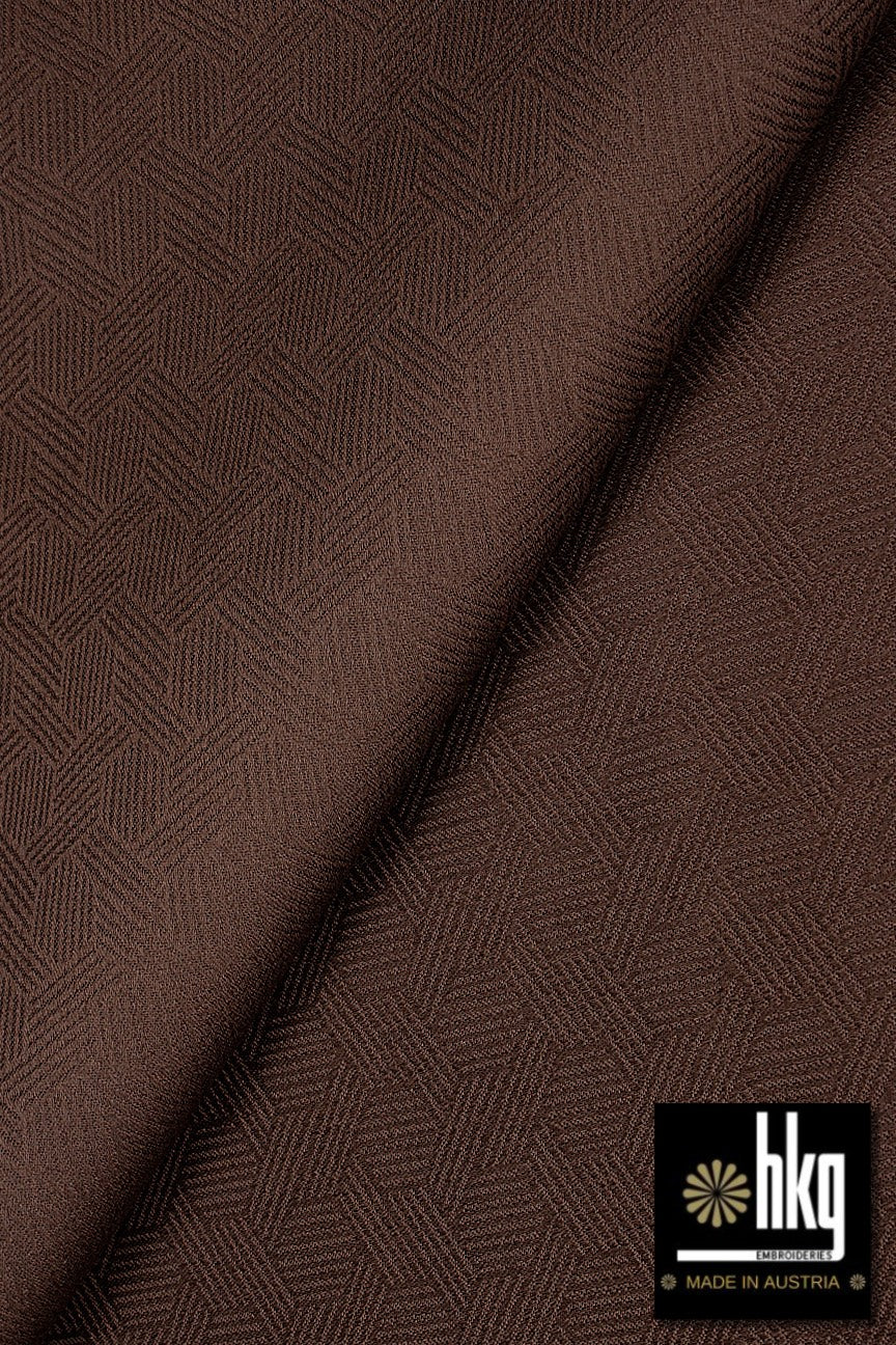 HKG137-CHO – HKG Swiss Voile – Chocolate Brown (5 yards)