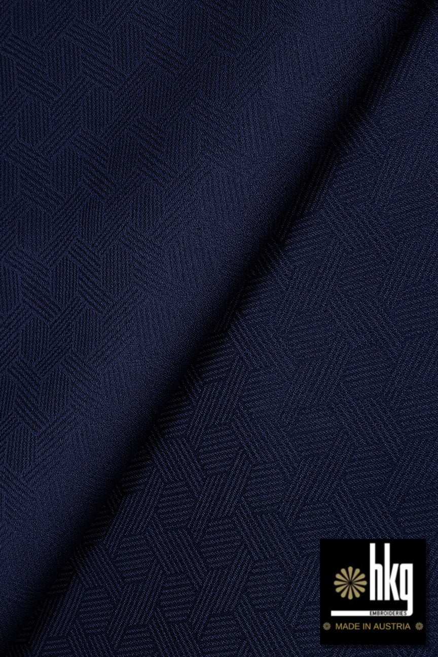 HKG137-MDB – HKG Swiss Voile – Midnight Blue (5 yards)