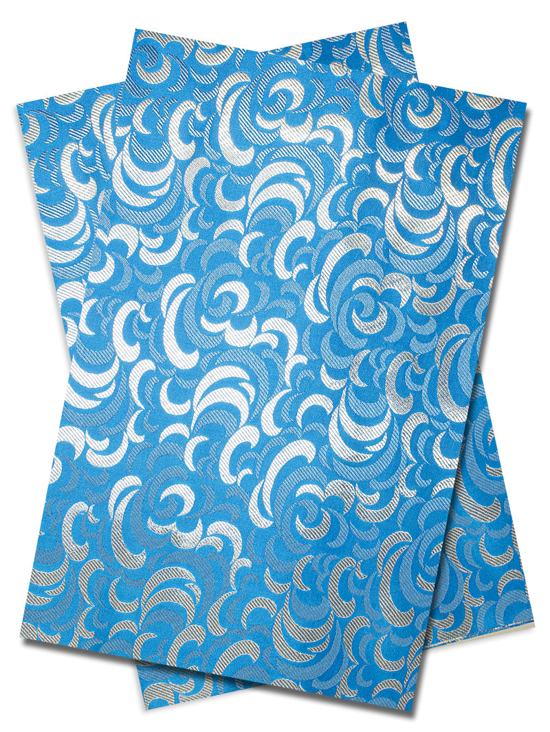 IPG102-TQB - Sego Gele & Ipele (2pc set) - Turquoise Blue & Silver
