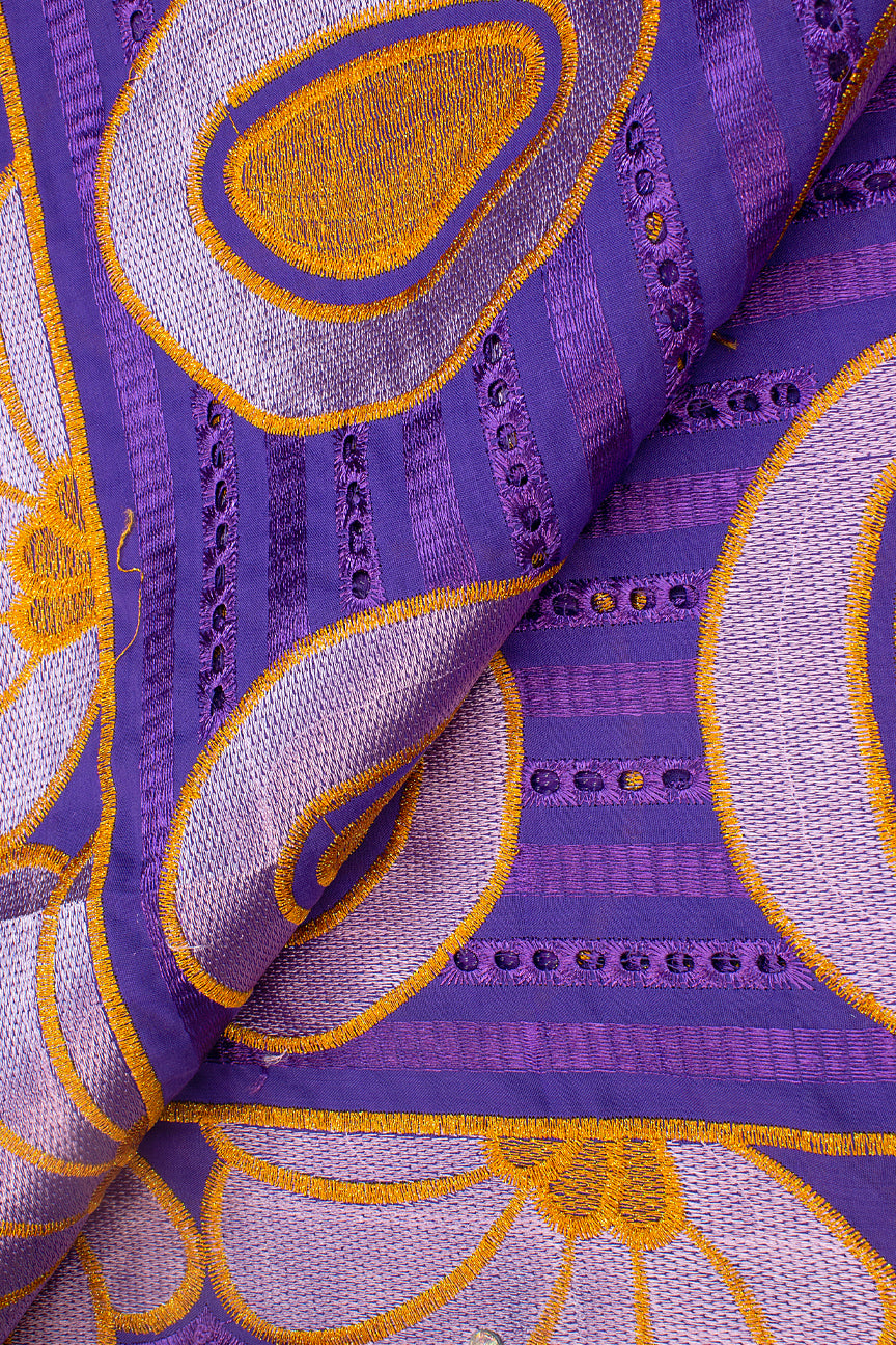 IRE587-PUR - Voile Lace - Purple, Lilac & Orange