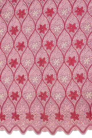 IRE588-ONI - Voile Lace - Onion, Wine & Light Gold