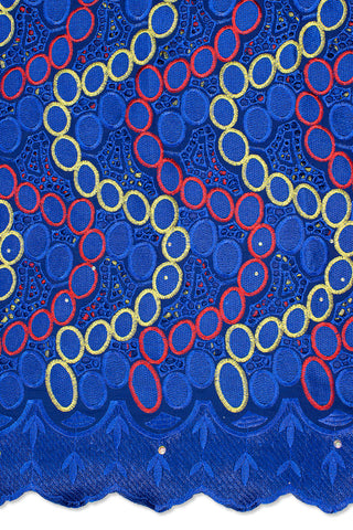 IRE591-RBL - Voile Lace - Royal Blue