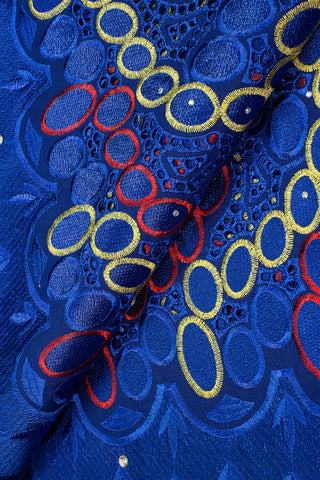 IRE591-RBL - Voile Lace - Royal Blue