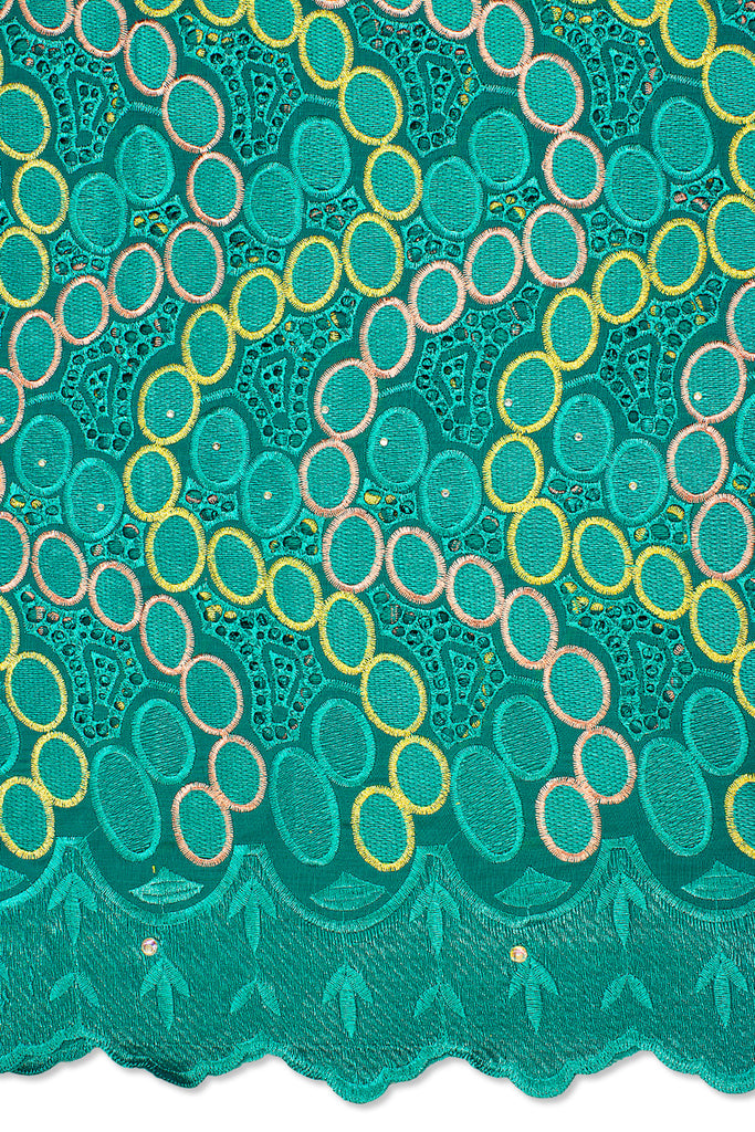 IRE591-TLG - Voile Lace - Teal Green