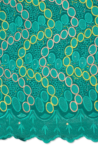 IRE591-TLG - Voile Lace - Teal Green