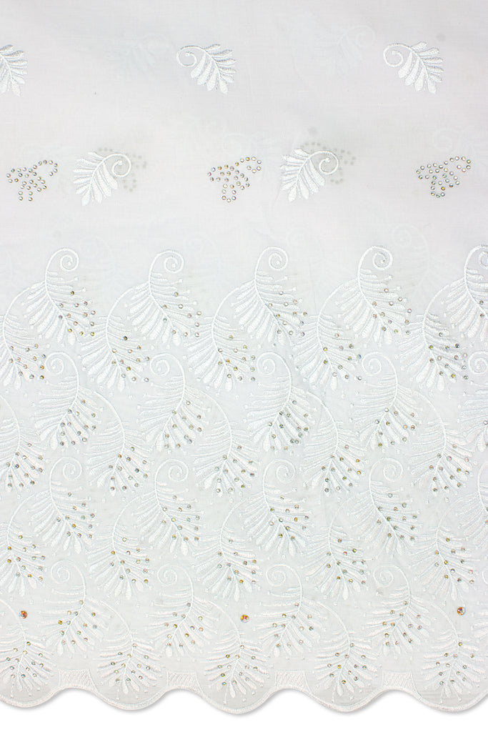 IRE593-WHT - Voile Lace - White