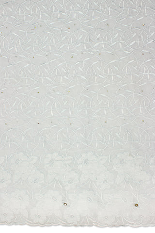 IRE594-WHT - Voile Lace - White