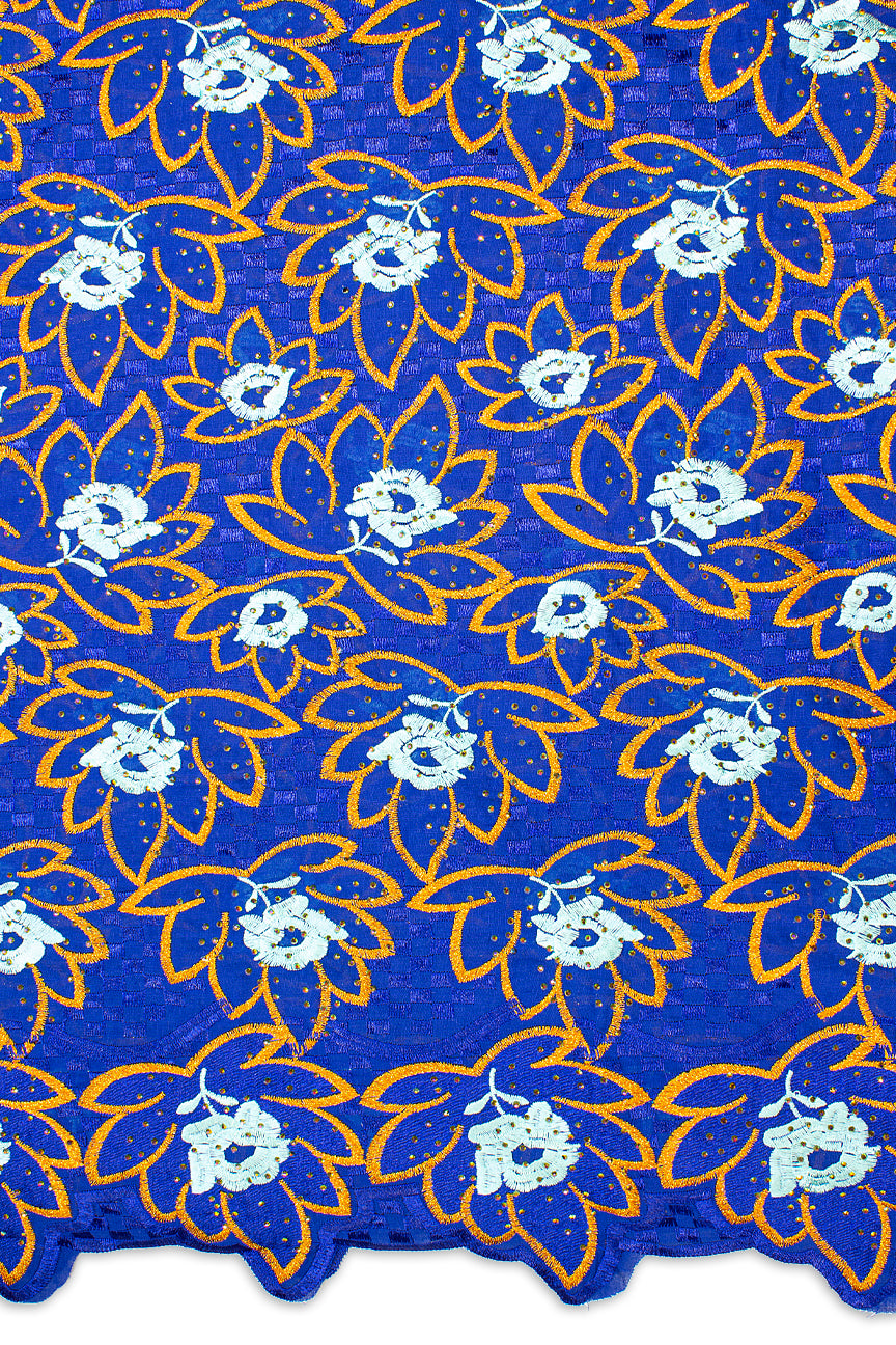 IRE601-RBL - Voile Lace - Royal Blue