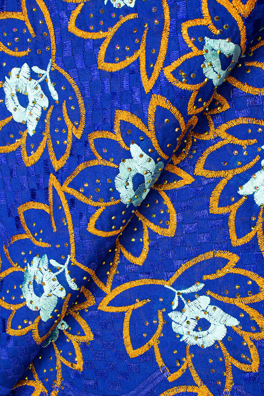 IRE601-RBL - Voile Lace - Royal Blue