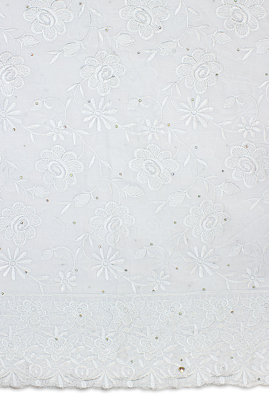 IRE602-WHT - Voile Lace - White