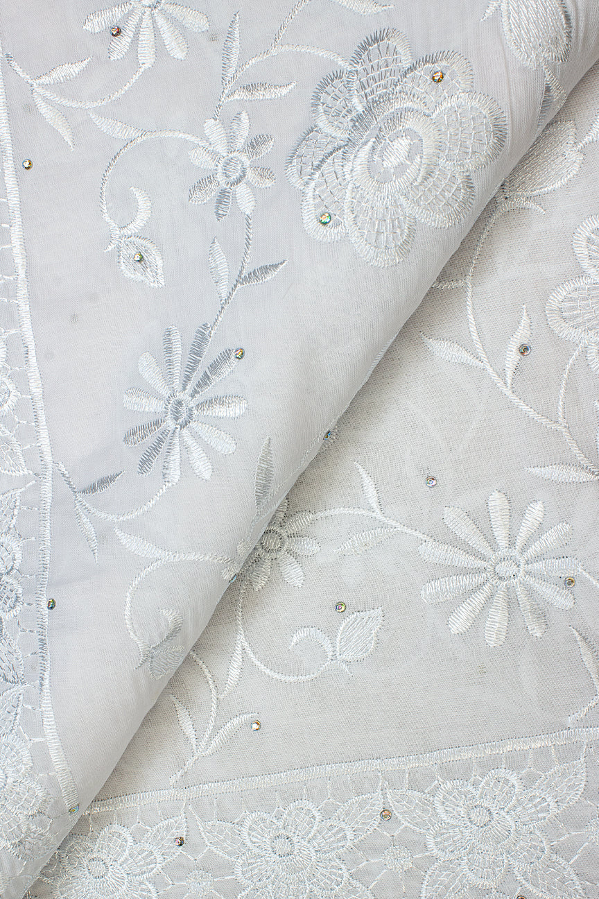 IRE602-WHT - Voile Lace - White