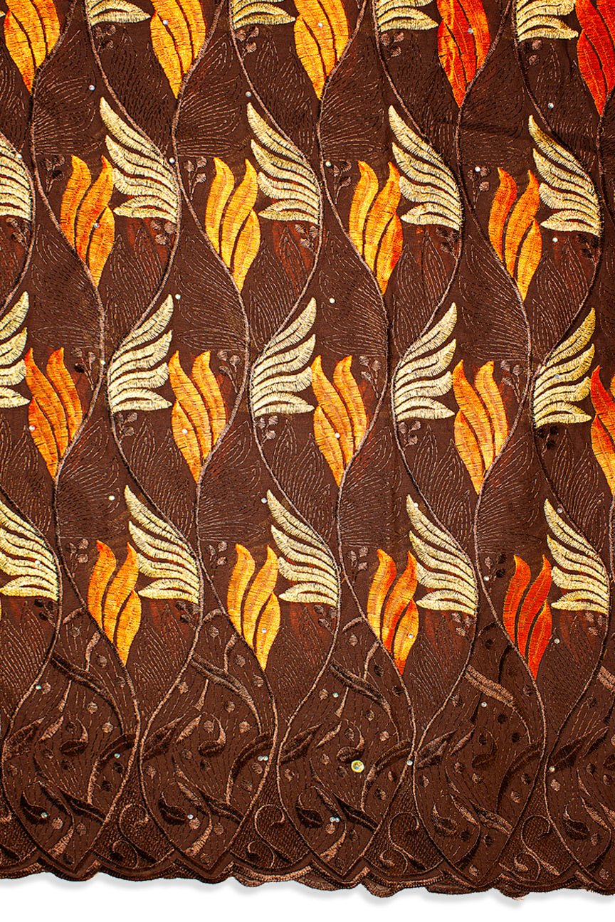 IRE603-CHO - Voile Lace - Chocolate Brown