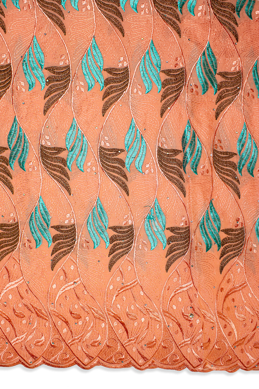 IRE603-PCH - Voile Lace - Peach