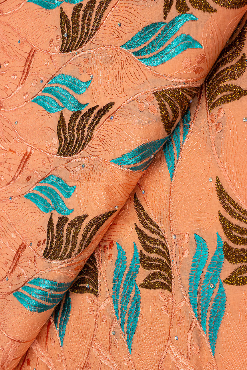 IRE603-PCH - Voile Lace - Peach
