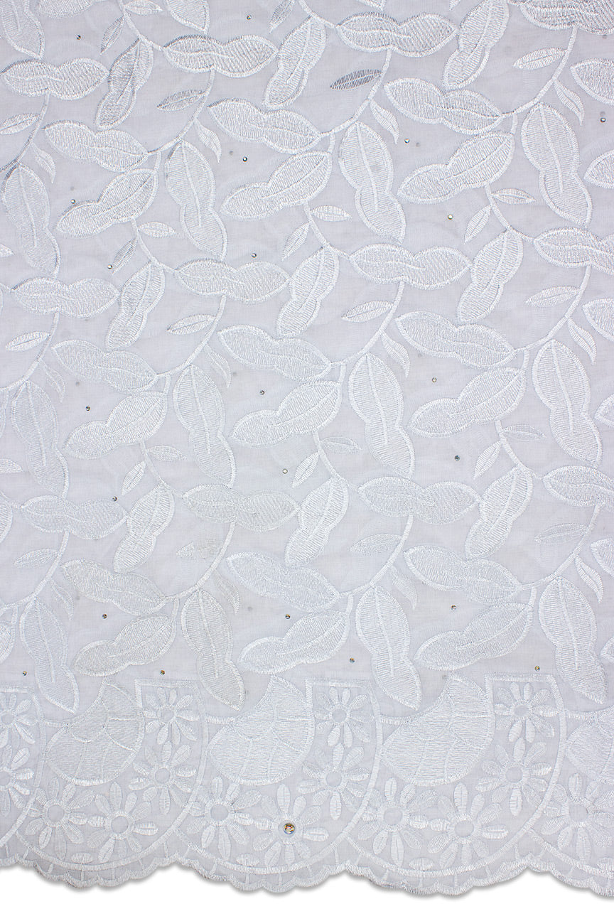 IRE605-WHT - Voile Lace - White