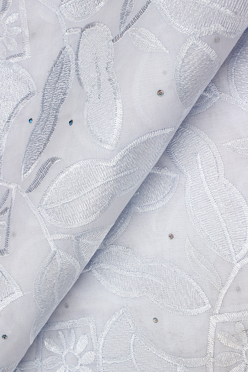 IRE605-WHT - Voile Lace - White