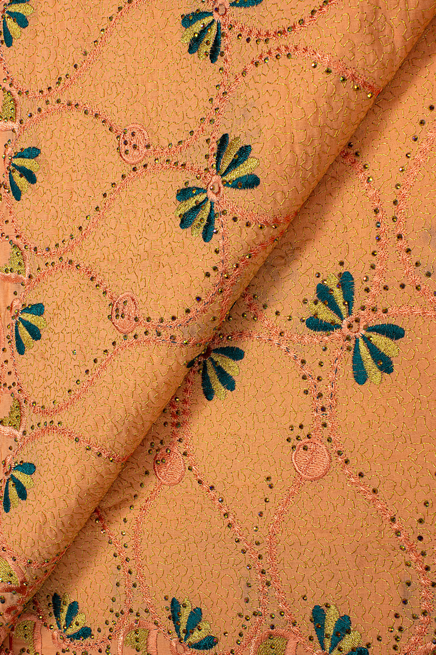 IRE626-PCH - Voile Lace - Peach