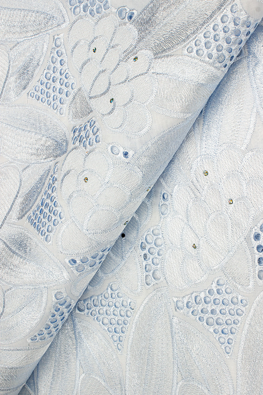 IRE642-WHT - Voile Lace - White