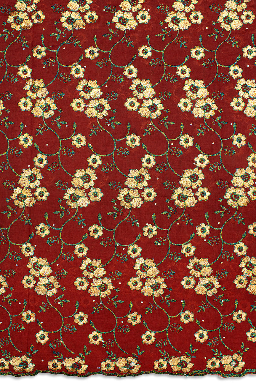 IRE645-WIN - Voile Lace - Wine