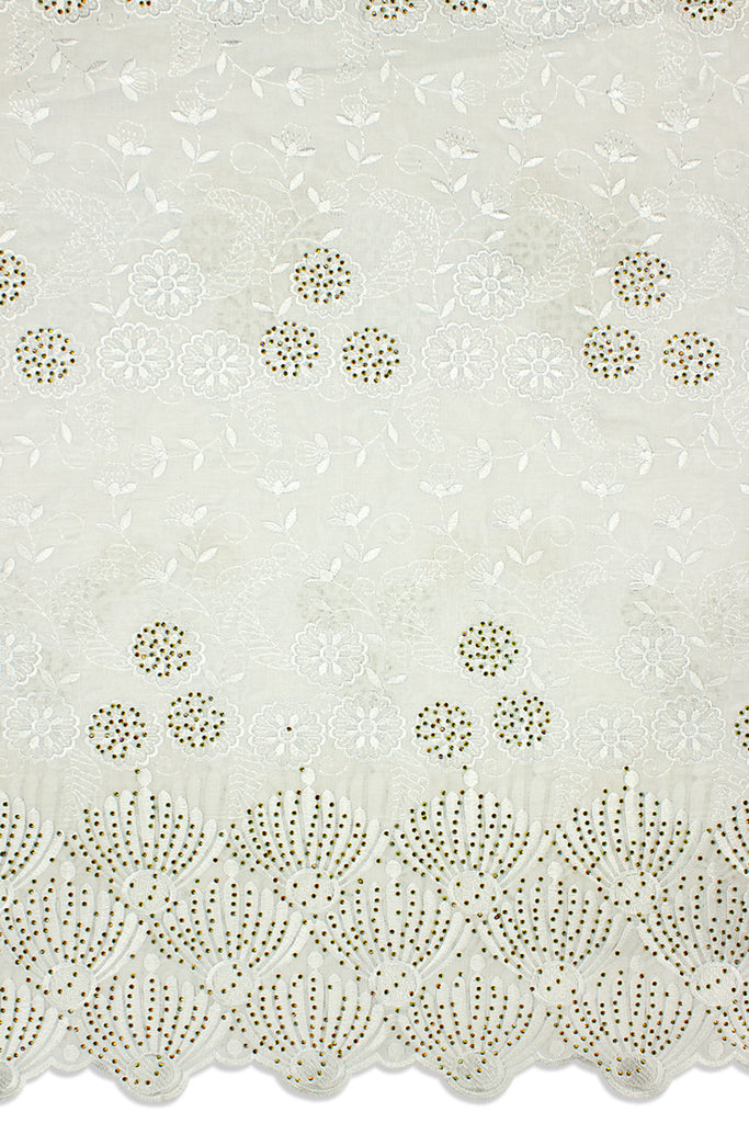 IRE647-WHT - Voile Lace - White