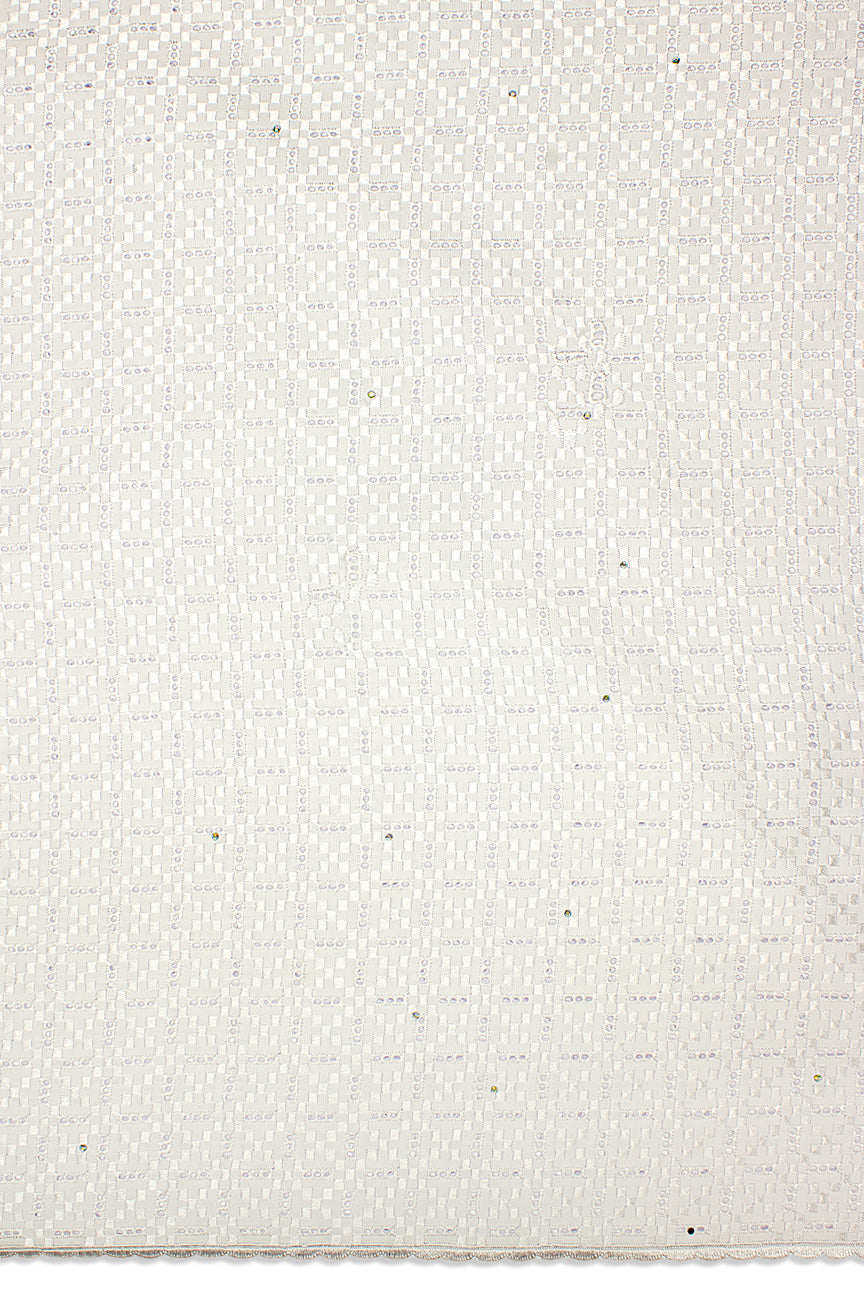 IRE648-WHT - Voile Lace - White