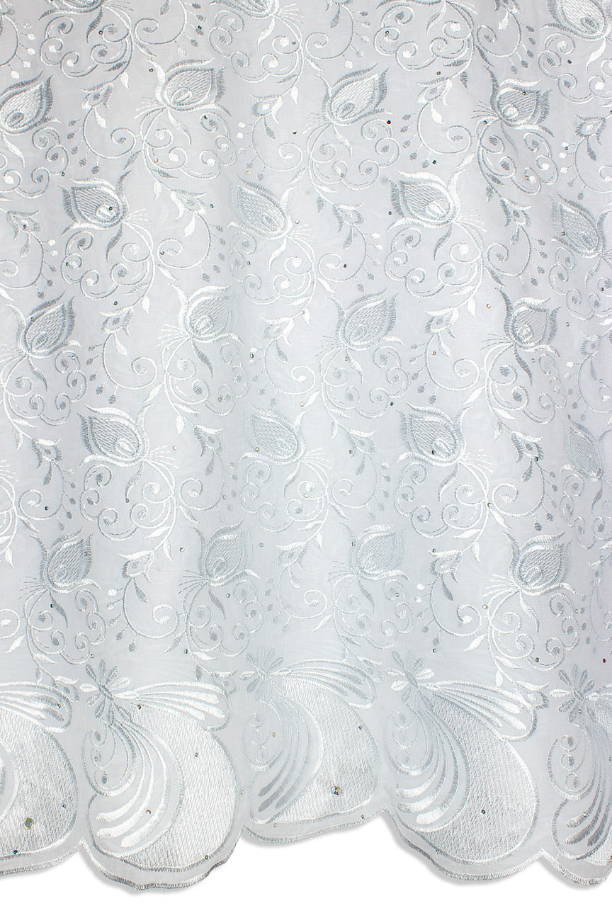 IRE653-WHT - Voile Lace - White