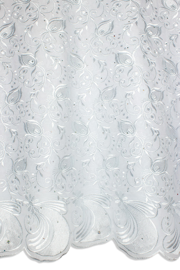 IRE653-WHT - Voile Lace - White