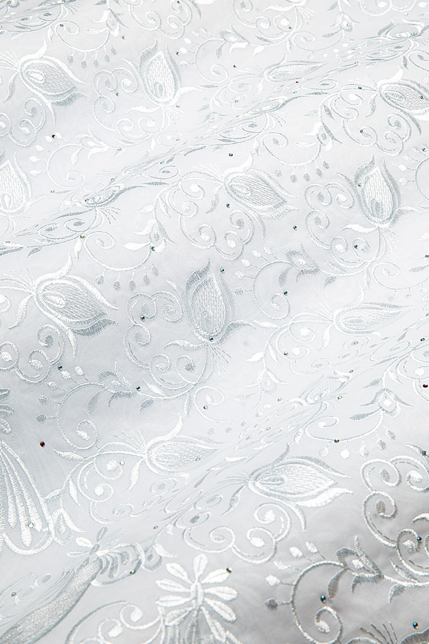 IRE653-WHT - Voile Lace - White