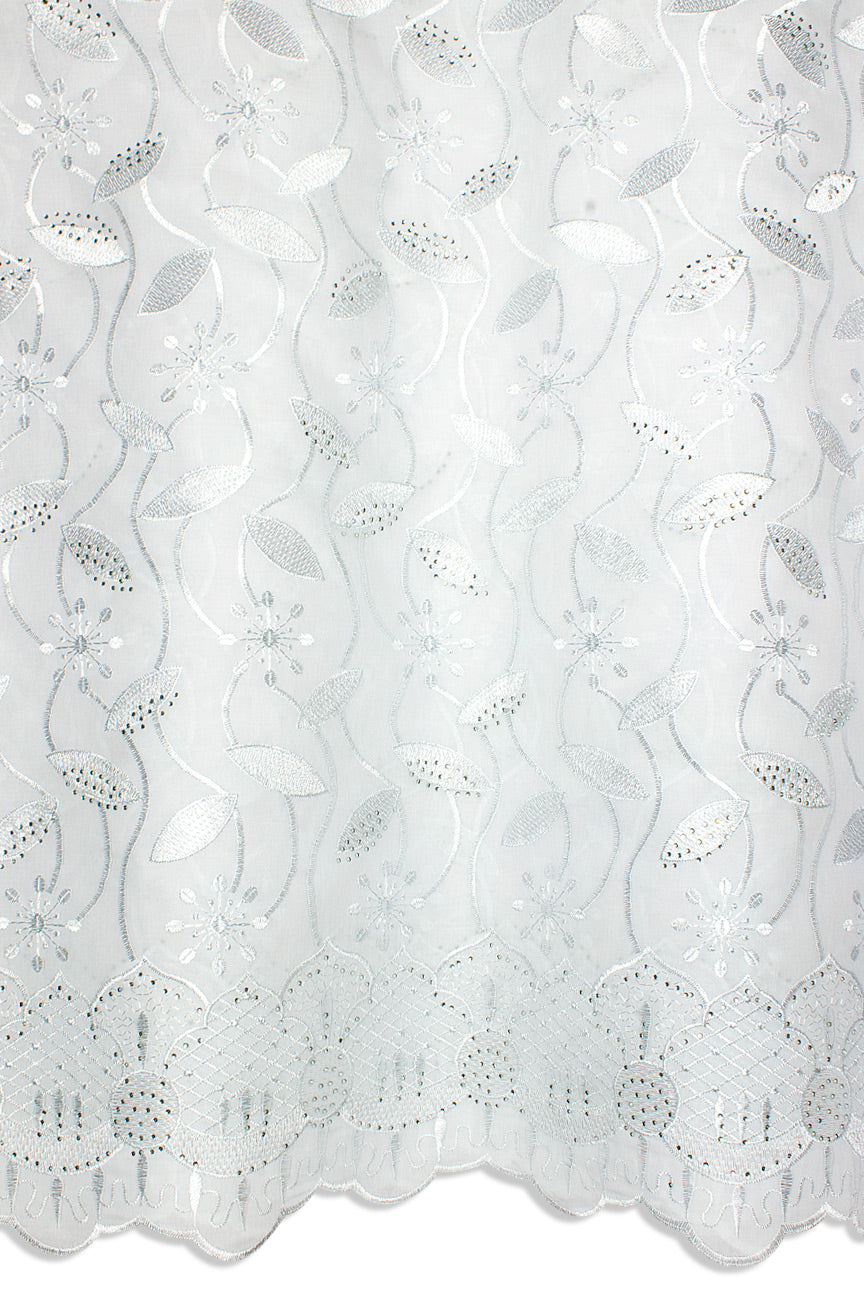 IRE654-WHT - Voile Lace - White