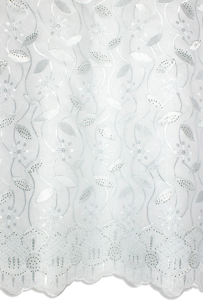 IRE654-WHT - Voile Lace - White