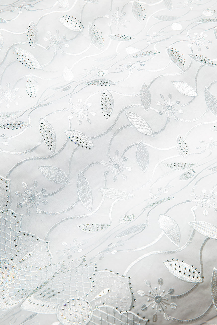 IRE654-WHT - Voile Lace - White