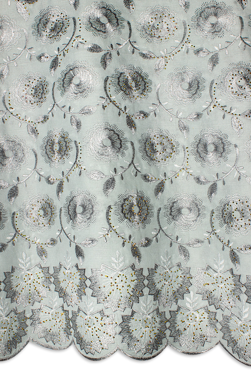 IRE655-GRY - Voile Lace - Grey