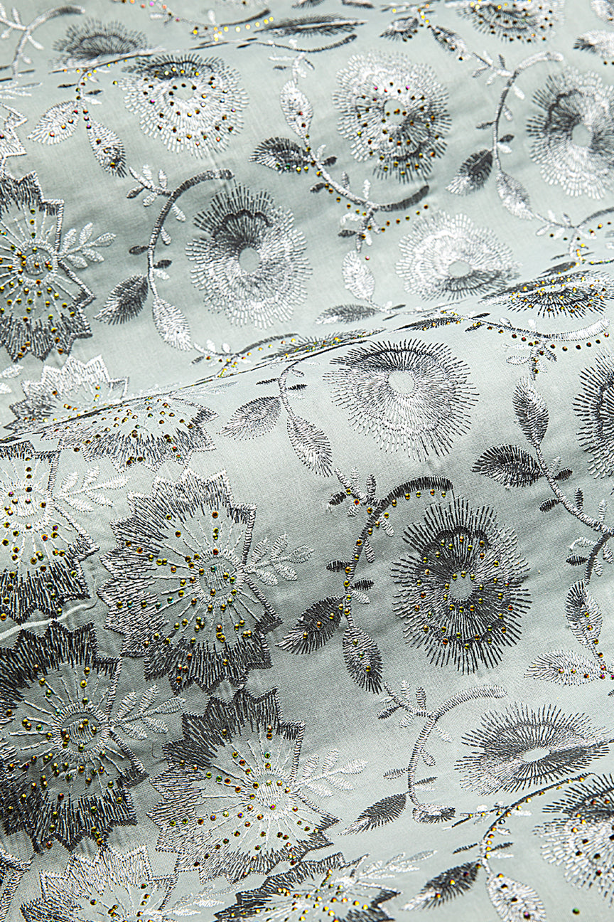 IRE655-GRY - Voile Lace - Grey