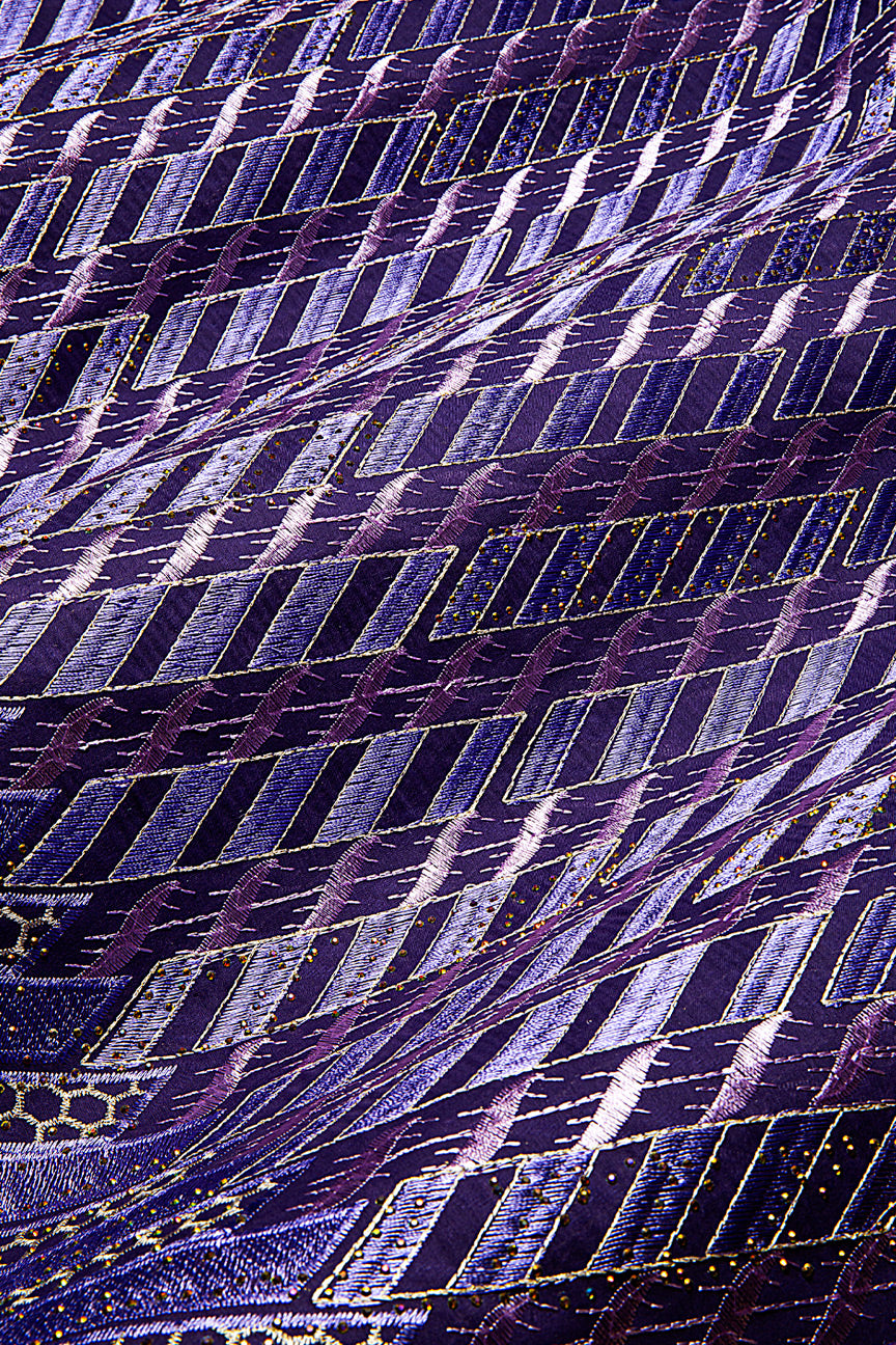 IRE658-PUR - Voile Lace - Purple & Lilac