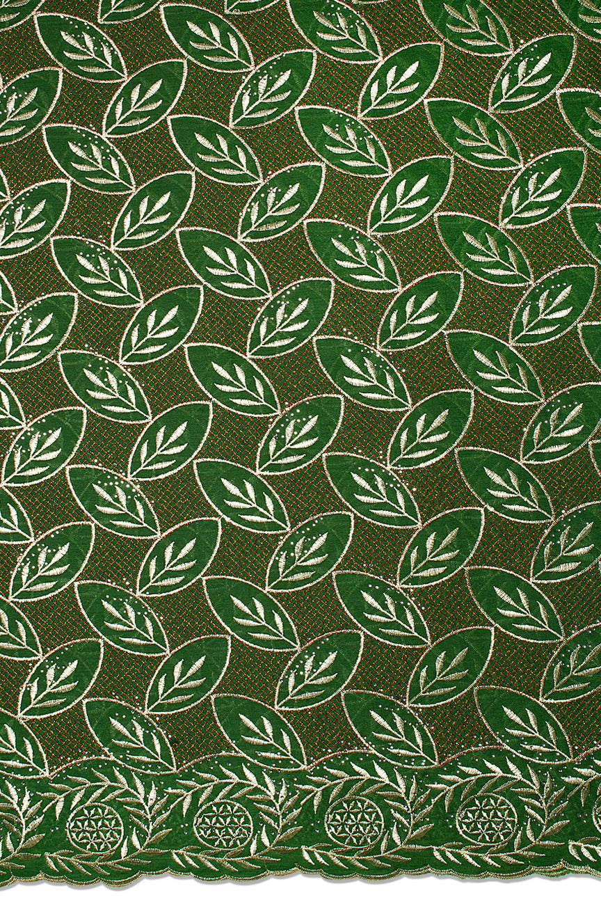 IRE663-BGN - Voile Lace - Bottle Green_