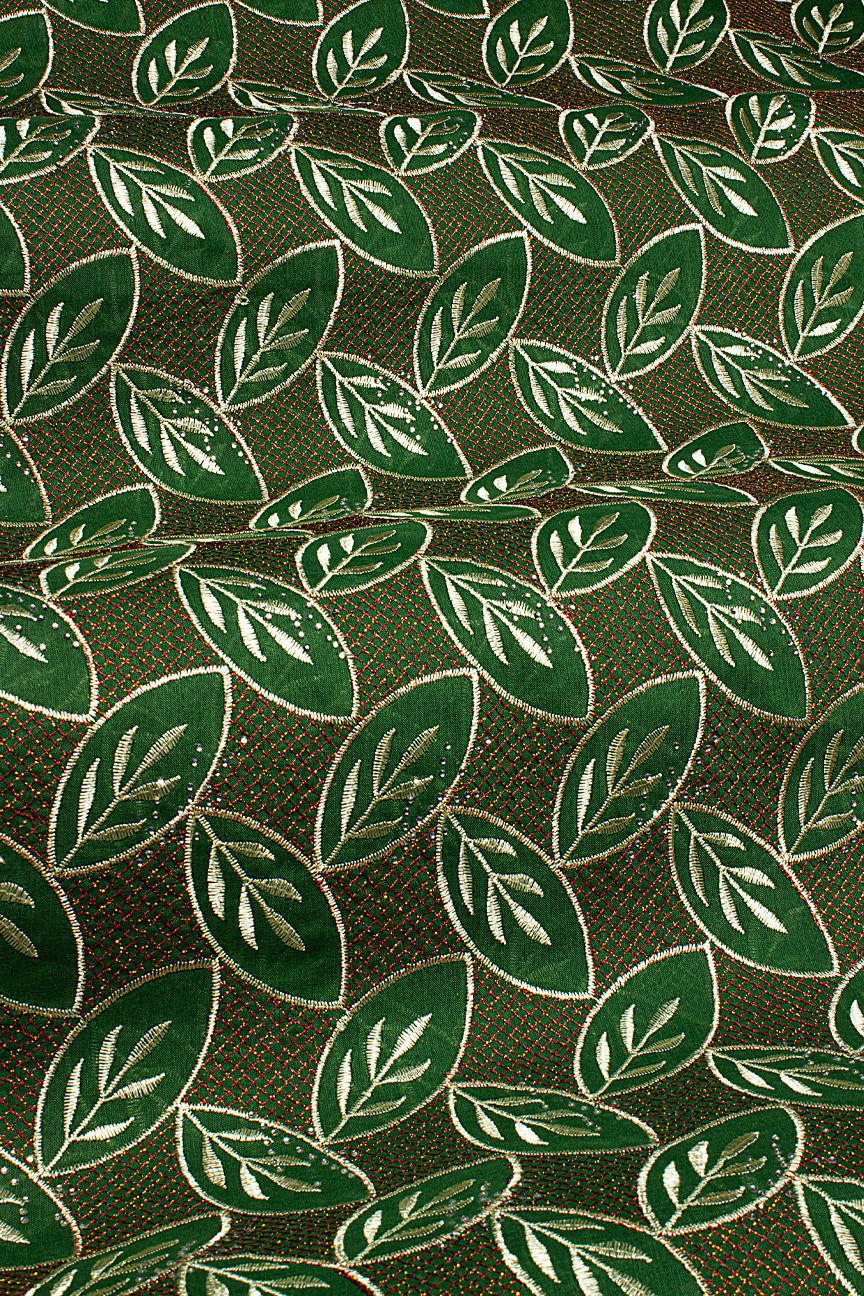 IRE663-BGN - Voile Lace - Bottle Green_