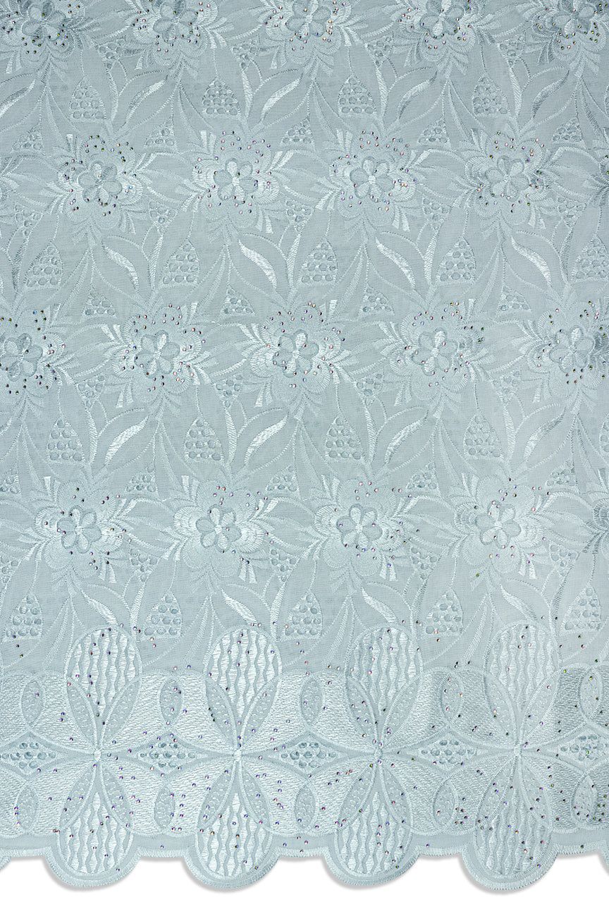 IRE670-WHT - Voile Lace - White