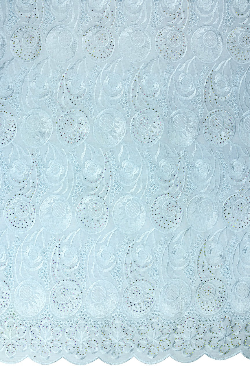 IRE671-WHT - Voile Lace - White