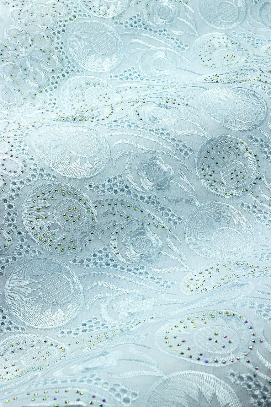 IRE671-WHT - Voile Lace - White