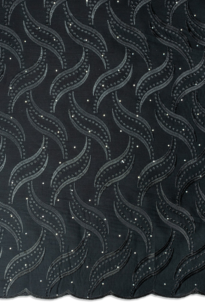 IRE674-BLK - Voile Lace - Black