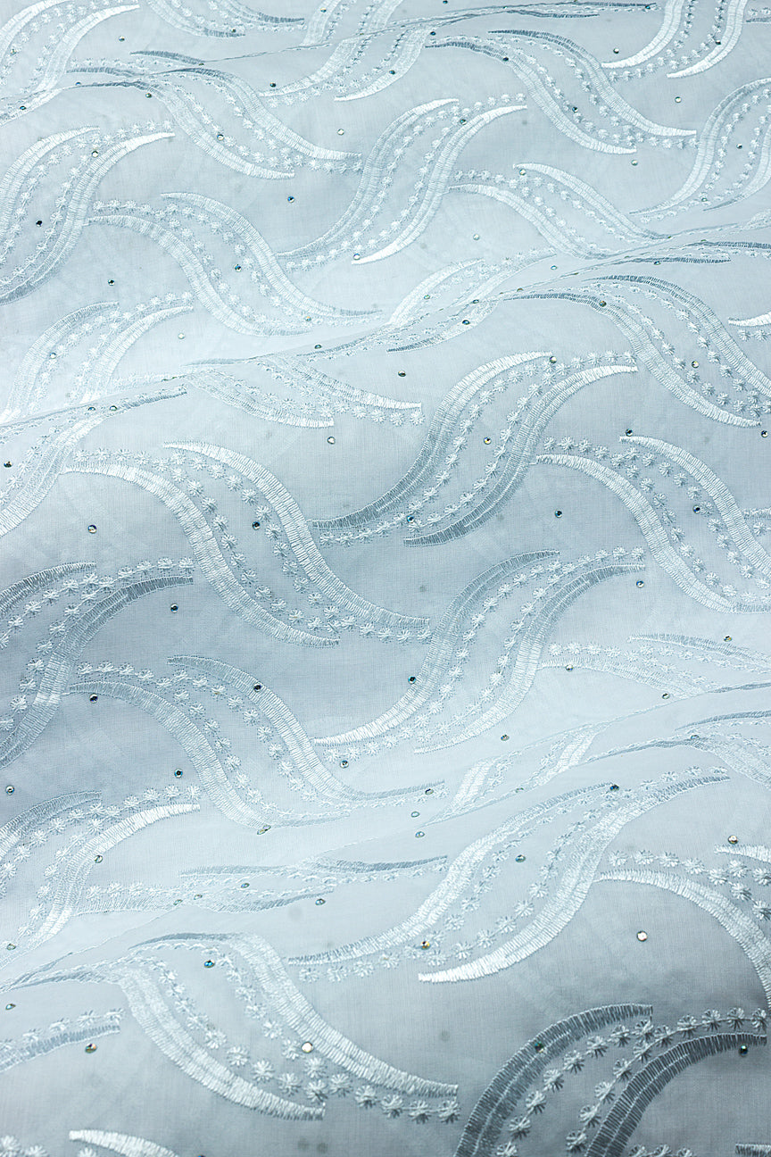 IRE674-WHT - Voile Lace - White