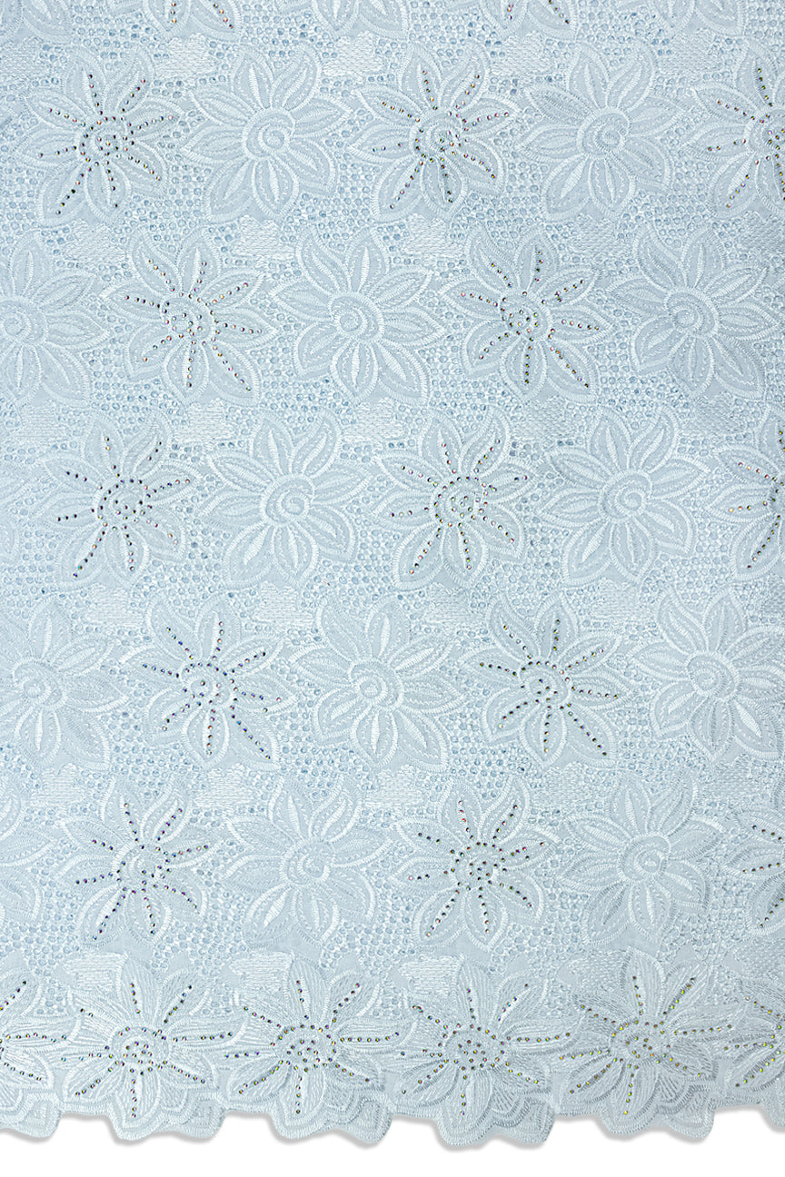 IRE676-WHT - Voile Lace - White