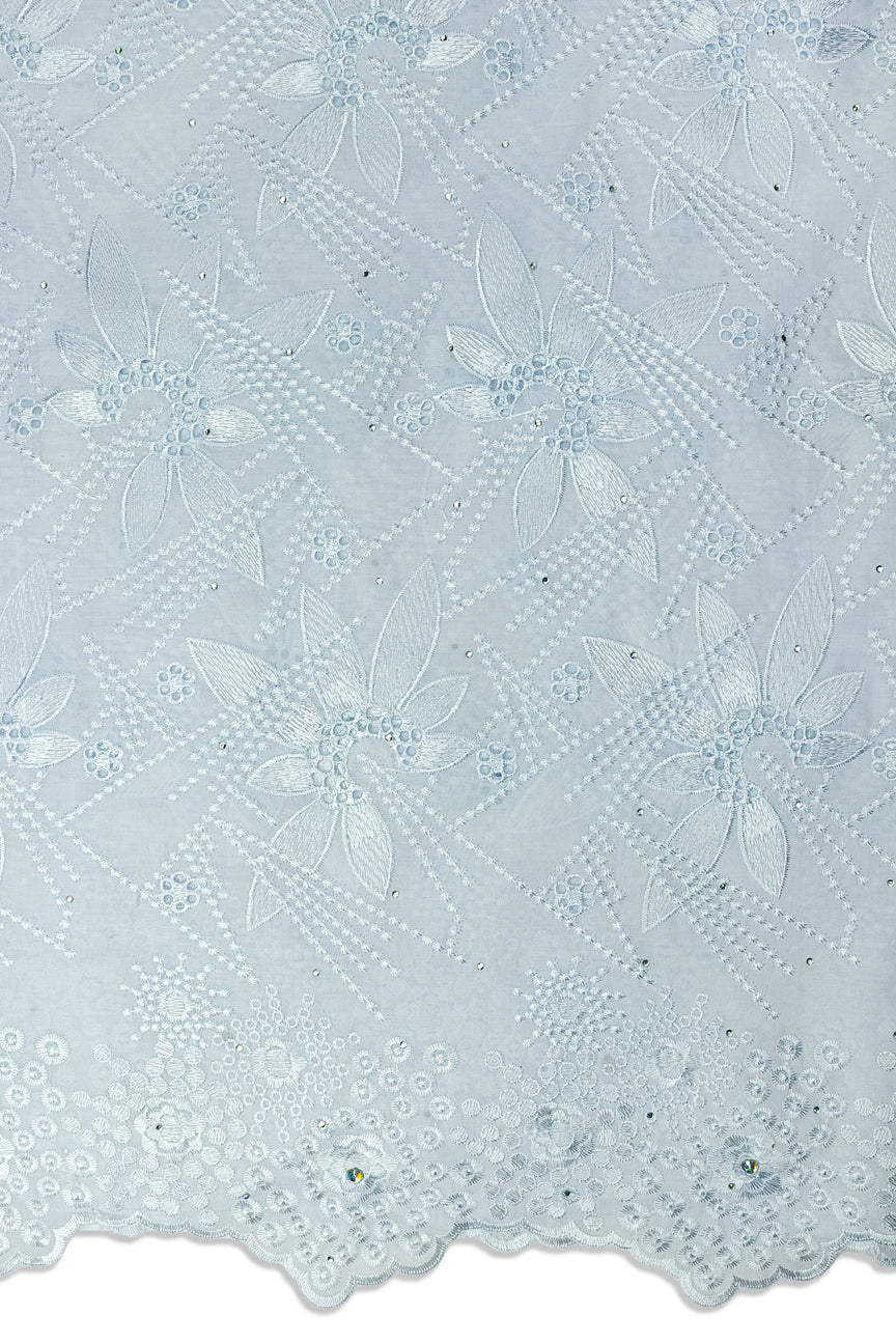 IRE679-WHT - Voile Lace - White