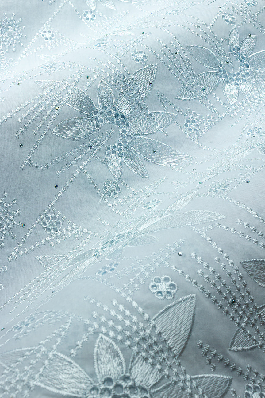 IRE679-WHT - Voile Lace - White