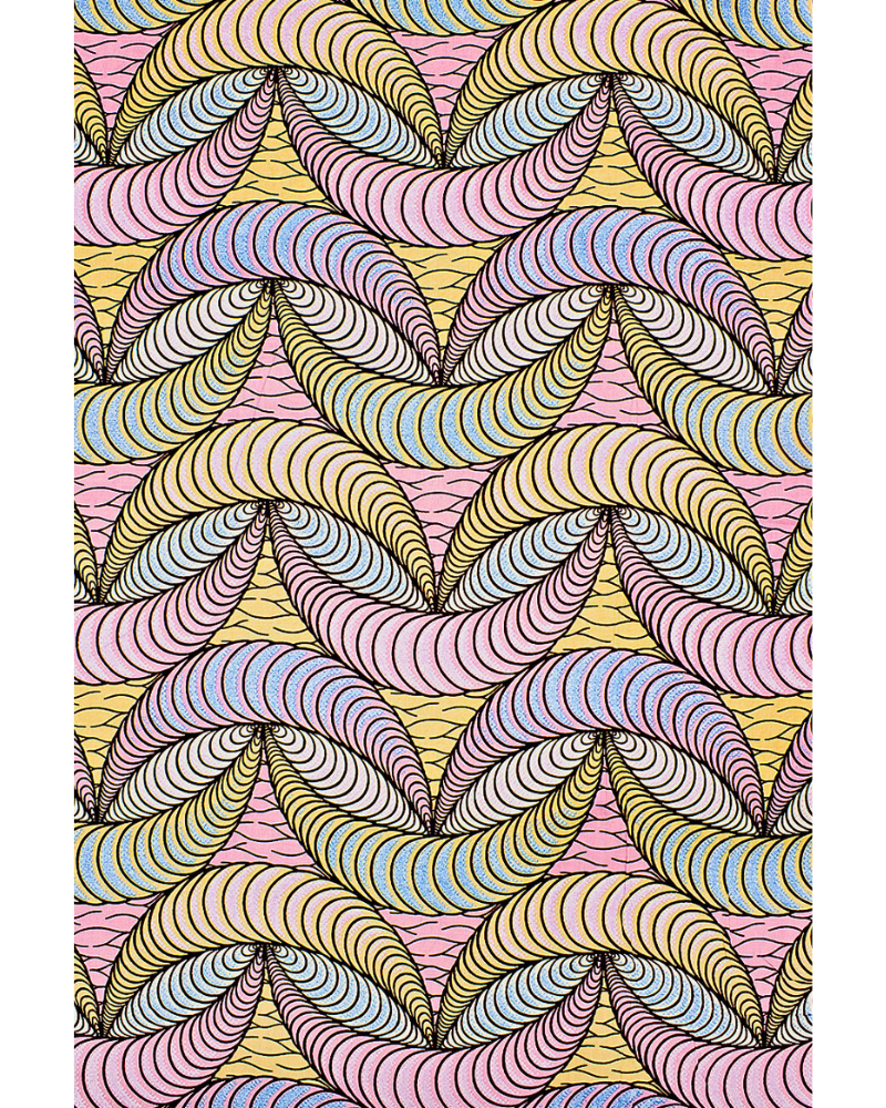 JHG361 - Julius Holland Metallic Wax Print