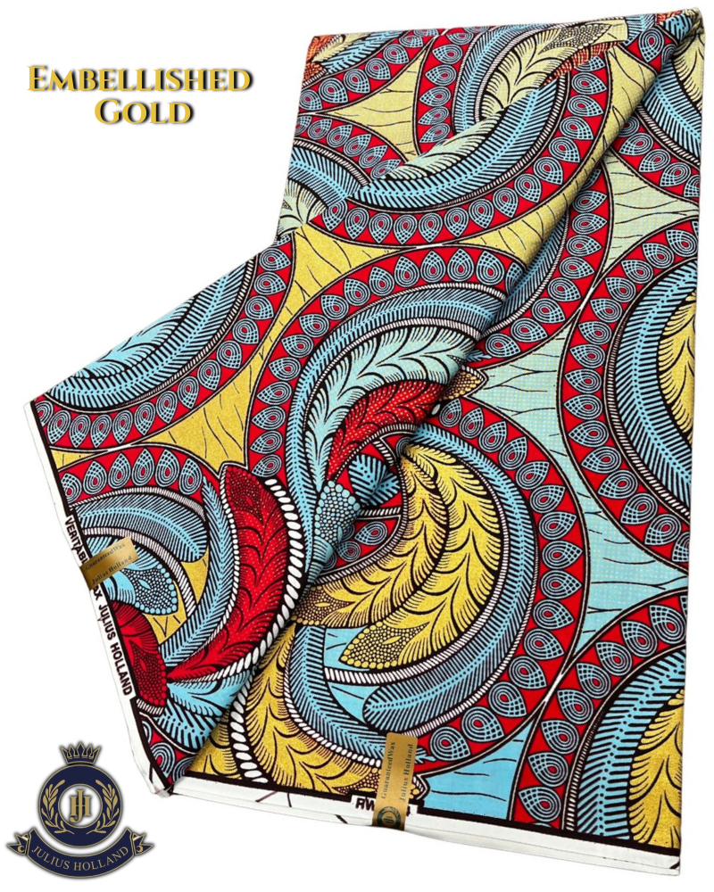 JHG362 - Julius Holland Metallic Wax Print